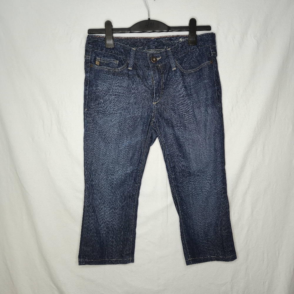 Eddie Bauer Ladies Cropped Denim Blue Jeans Size 6S
